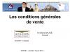 LES CONDITIONS GENERALES DE VENTE