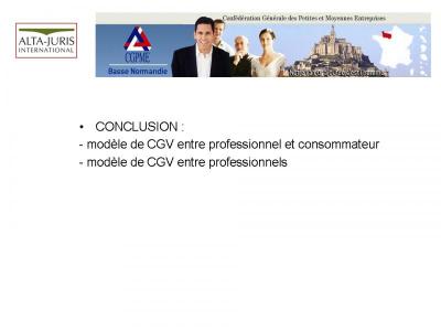 LES CONDITIONS GENERALES DE VENTE