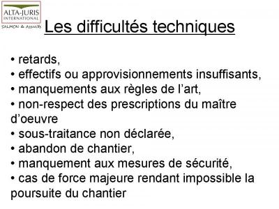 DROIT DE LA CONSTRUCTION : LA DEFAILLANCE DE L'ENTREPRISE