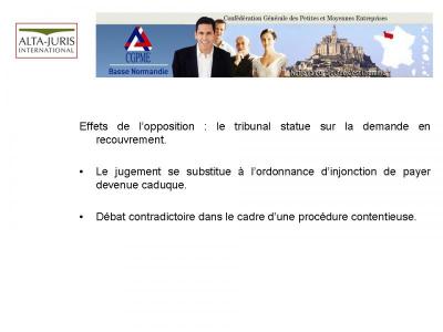 LE CONTENTIEUX DE L'IMPAYE