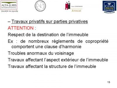 DROIT IMMOBILIER : LES TRAVAUX EN COPROPRIETE