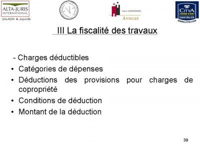 DROIT IMMOBILIER : LES TRAVAUX EN COPROPRIETE